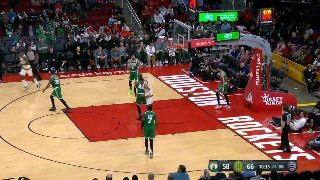 Jabari Smith Jr. with a dunk vs the Boston Celtics