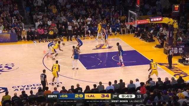 Draymond Green with a block vs the Los Angeles Lakers