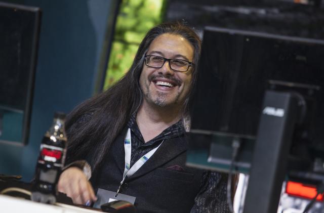 MILAN, ITALY - OCTOBER 14:  DOOM Creator John Romero challenged by gamers on DOOM during the Milan Games Week 2016 on October 14, 2016 in Milan, Italy. on October 14, 2016 in Milan, Italy.  (Photo by Rosdiana Ciaravolo/Getty Images)