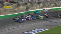 Logano powers to Atlanta win as field wrecks in OT