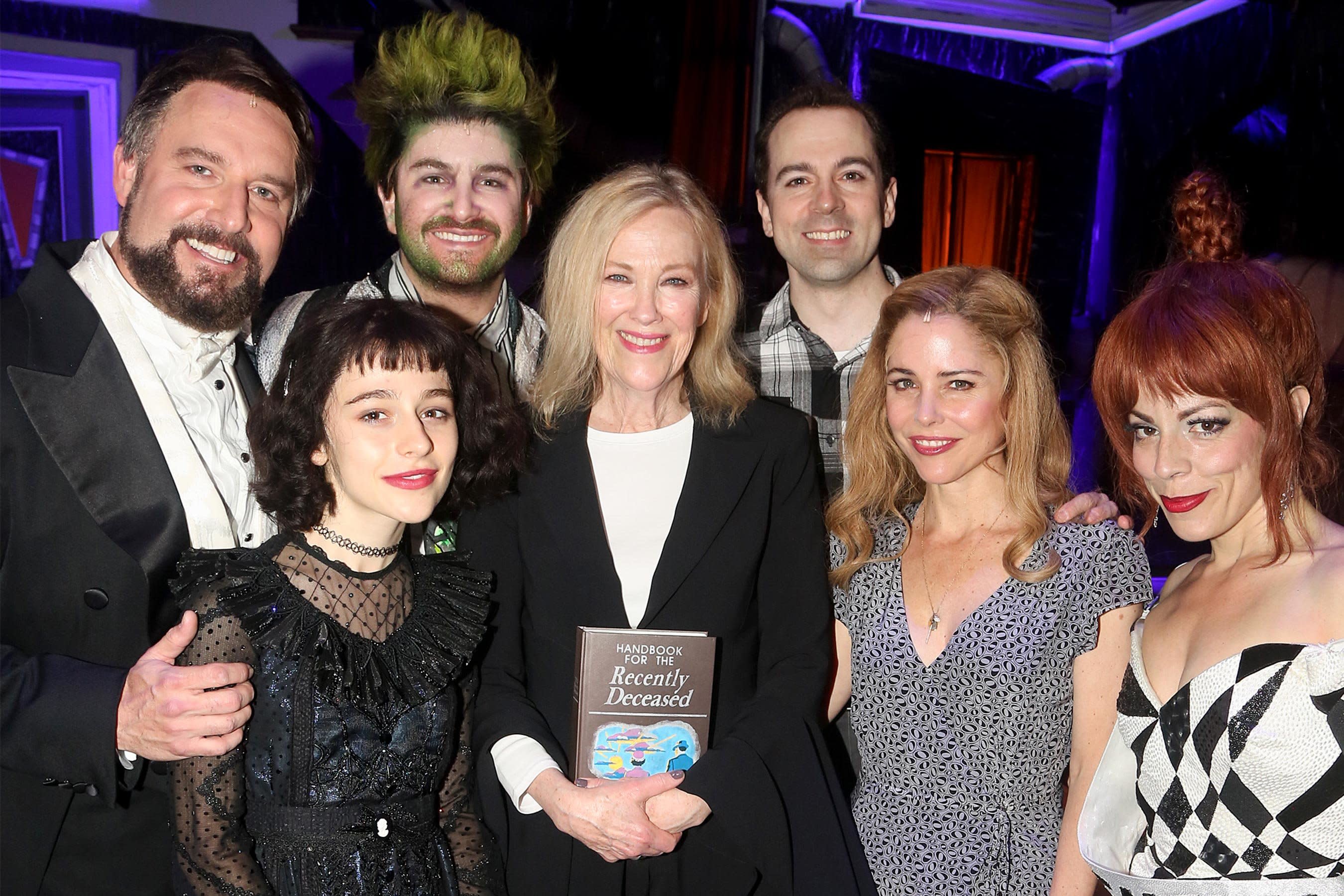 Watch Catherine O'Hara visit the cast of Beetlejuice on Broadway