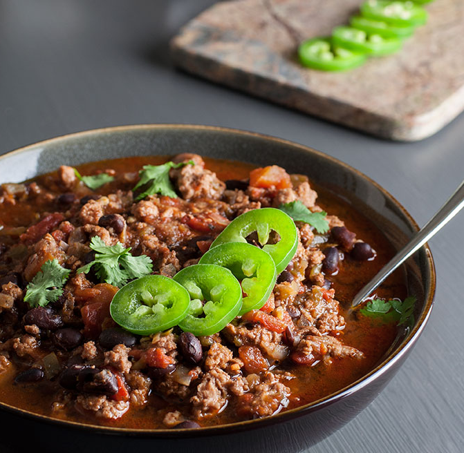 Spicy Black Bean Turkey Chili Recipe From 'No Gojis, No Glory'