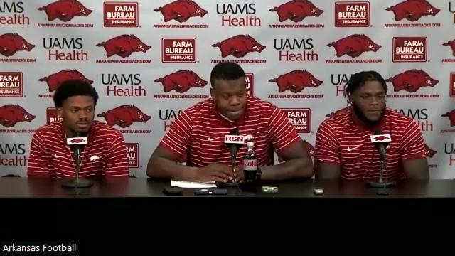 WATCH: Bryce Stephens, KJ Jefferson, Rocket Sanders on Arkansas football's win