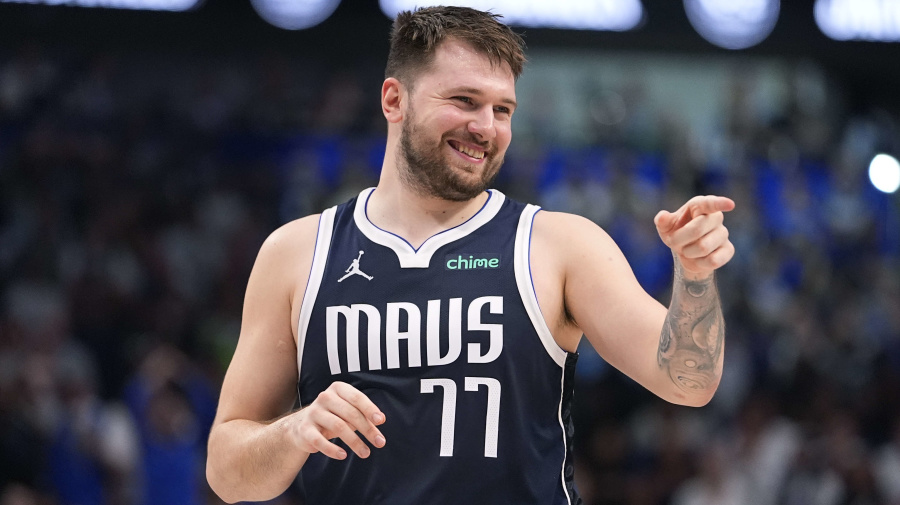 Associated Press - Dallas Mavericks guard Luka Doncic (77) reacts to a play during the second half in Game 3 of the NBA basketball Western Conference finals against the Minnesota Timberwolves, Sunday, May 26, 2024, in Dallas. (AP Photo/Julio Cortez)