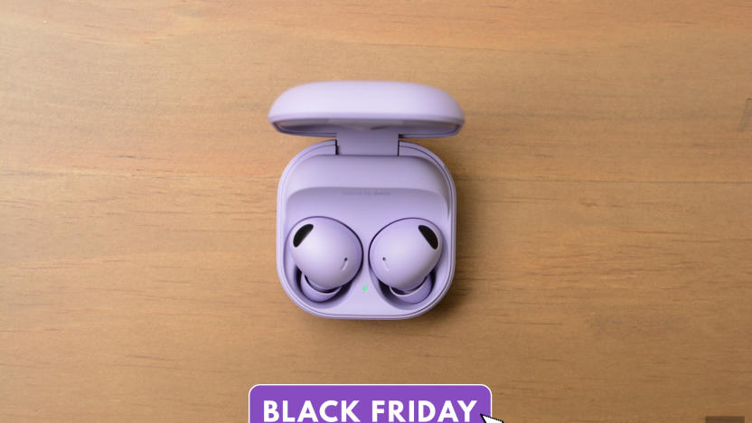 Samsung Galaxy Buds 2 Pro in bora purple. 