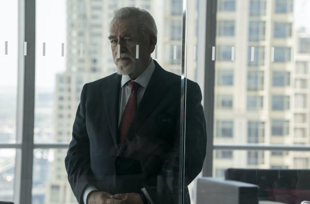 This image released by HBO  shows Brian Cox in a scene from &quot;Succession.&quot; (HBO via AP)