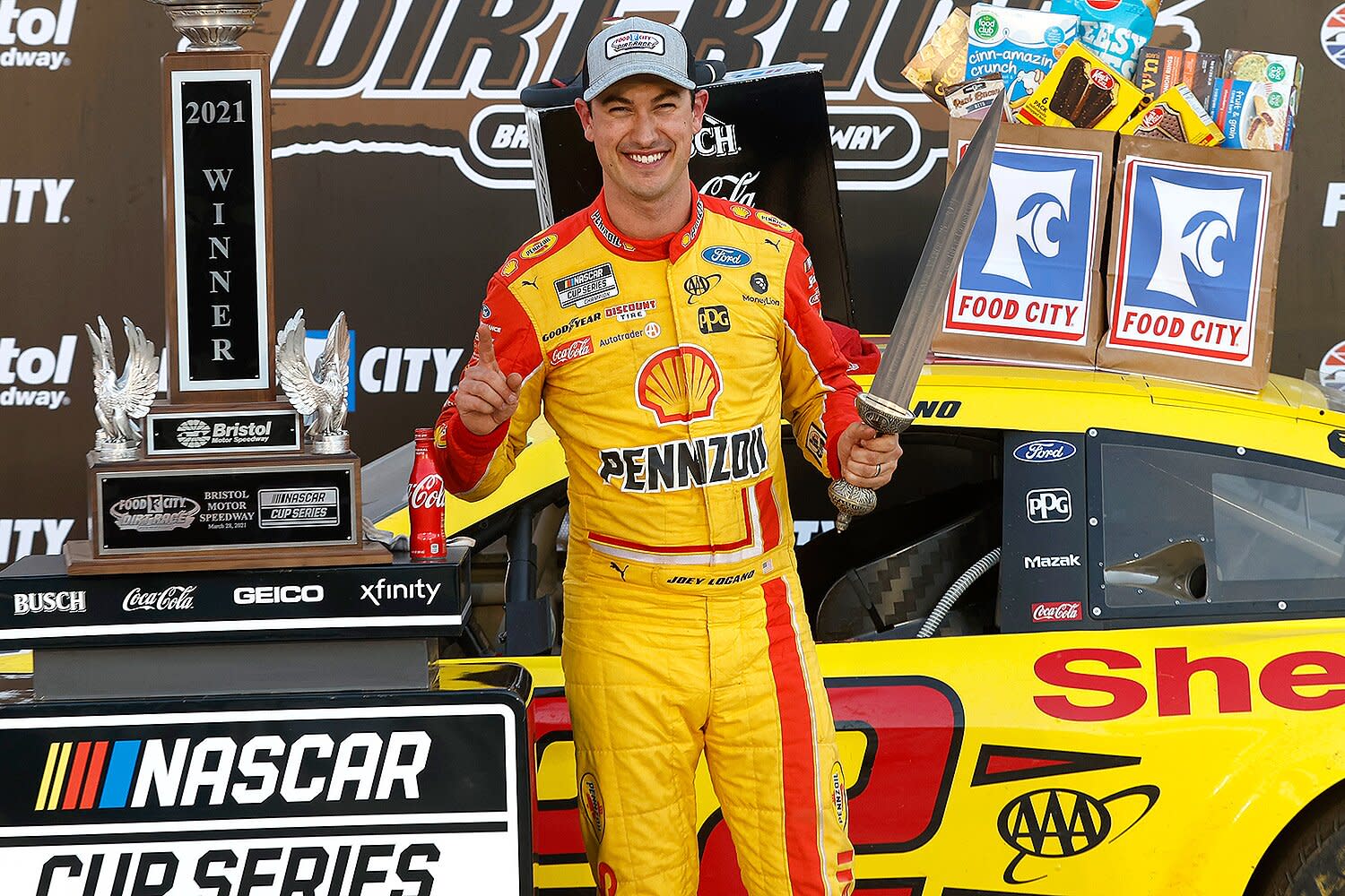 A Freakin Blast Joey Logano Makes History At First Nascar Cup Series Race On Dirt Since 1970