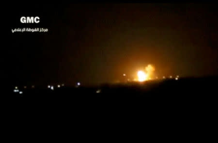 Israel strikes arms depot near Damascus airport: sources