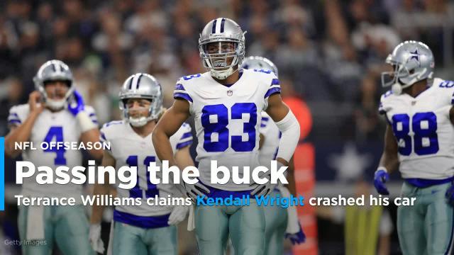 Cowboys' Terrance Williams now claims he lent his car to Vikings' Kendall Wright when it was crashed