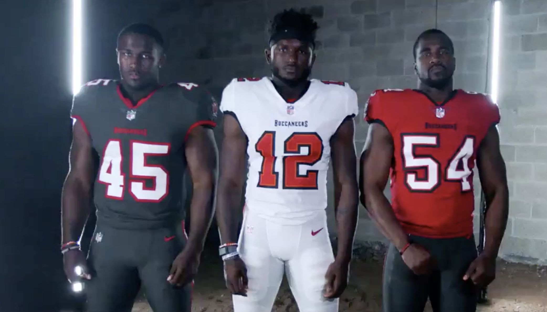 Buccaneers unveil brand new uniforms 