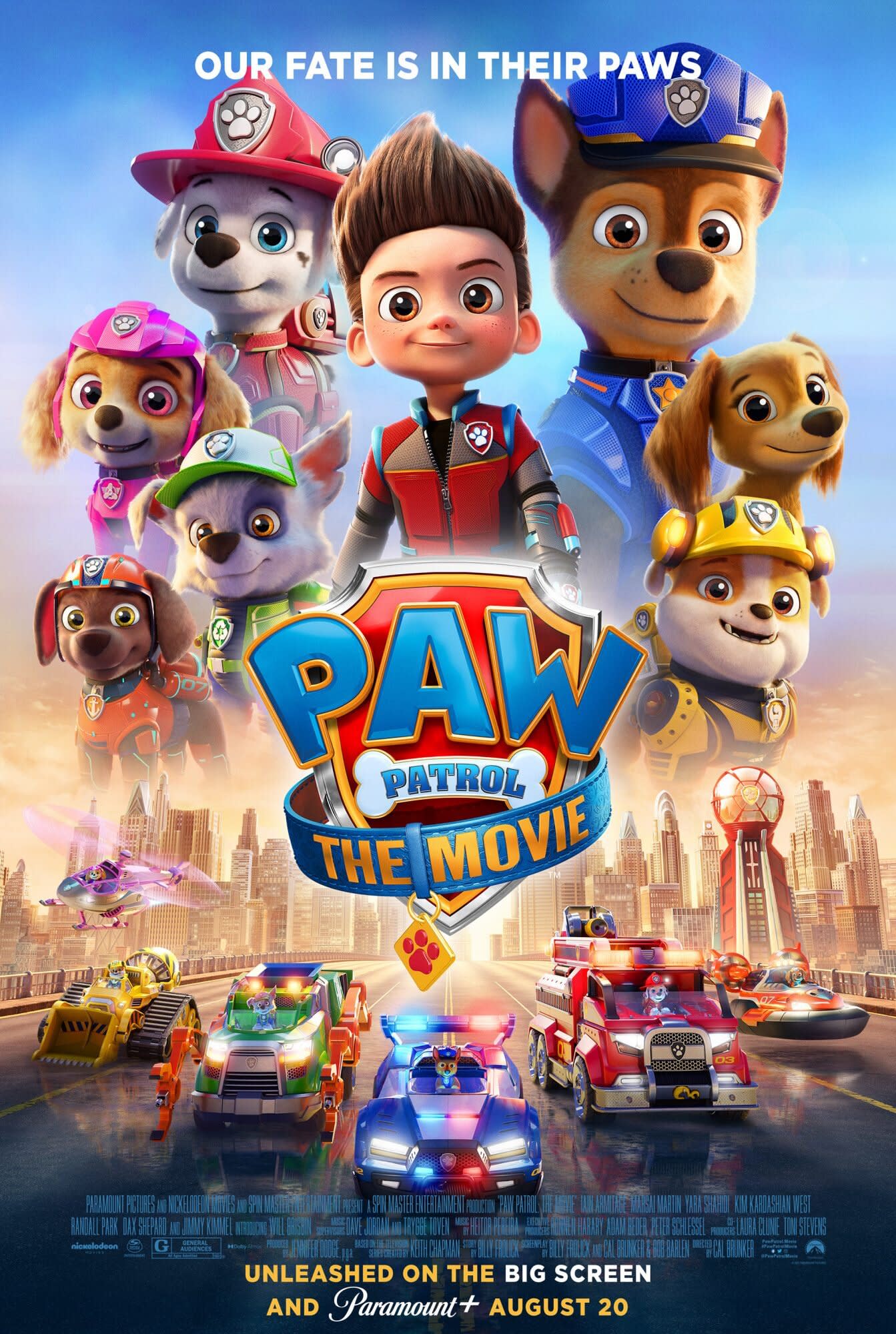 Paw Patrol The Movie Trailer See Adorable Pups Voiced By Kim Kardashian And More In Action