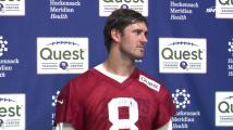 Daniel Jones talks returning to OTAs after offseason rumors swirled around the Giants quarterback