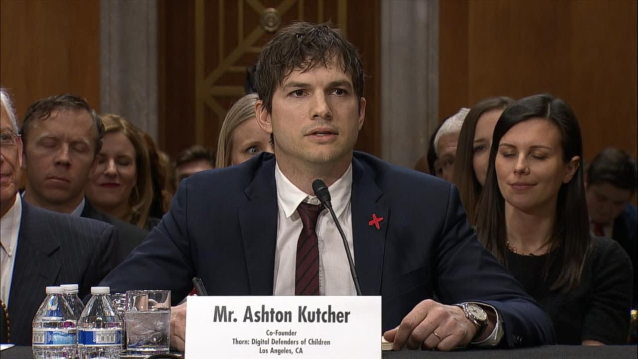Ashton Kutcher testifies at hearing about ending modern day slavery - Yahoo News