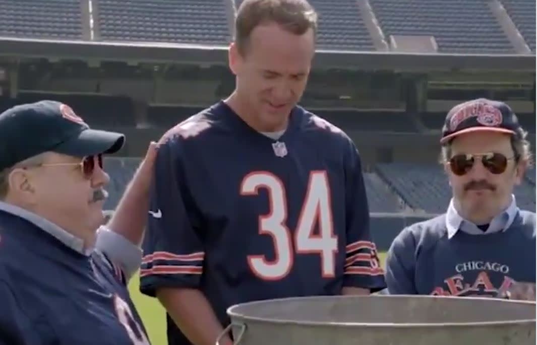 Peyton Manning Baptized As A Bears Fan Exclaims Packers Suck - 