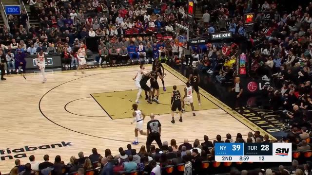 Immanuel Quickley with a 2-pointer vs the Toronto Raptors