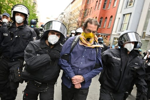 Dozens of anti-lockdown protesters arrested in Berlin