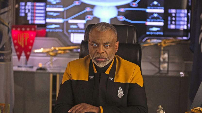 LeVar Burton as Geordi La Forge in"The Bounty" Episode 306, Star Trek: Picard on Paramount+.  