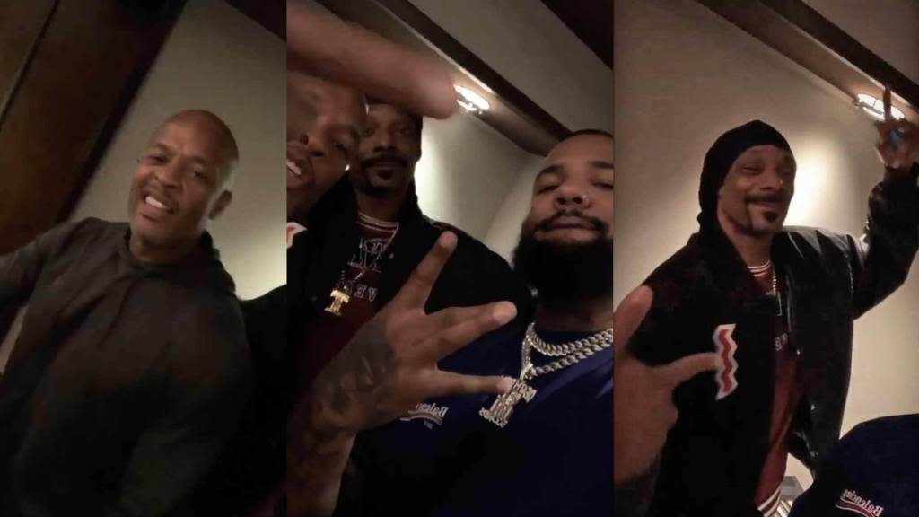 Dr Dre Snoop Dogg The Game Join Forces In The Studio In Honor Of Nipsey Hussle