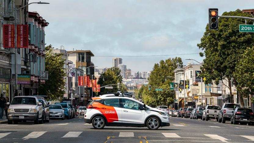 Cruise car in San Francisco