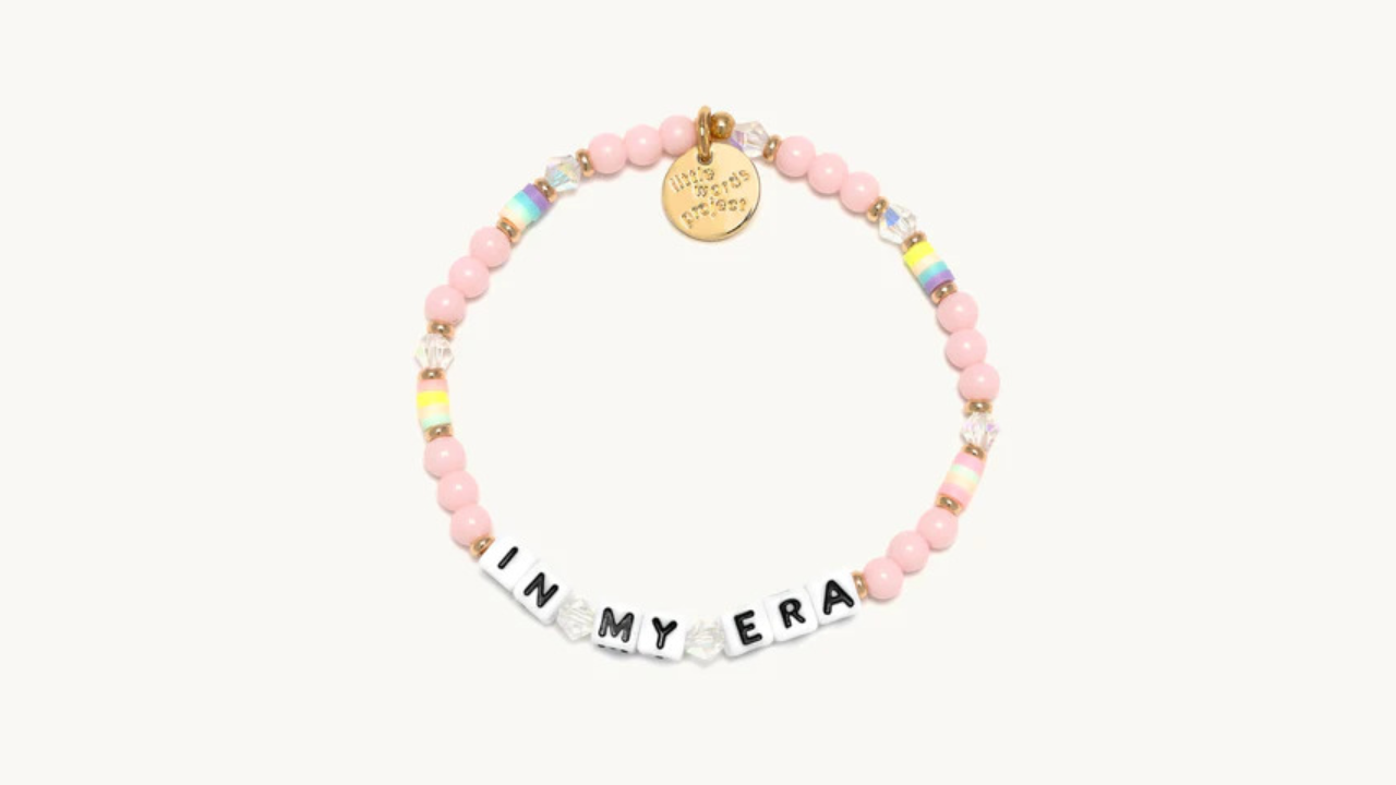 Be Happy - Lucky Symbols Bracelet  White Beaded Bracelet – Little Words  Project