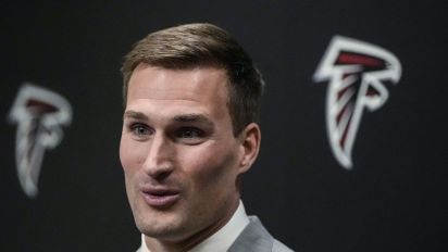 Associated Press - Atlanta Falcons quarterback Kirk Cousins speaks during a news conference Wednesday, March 13, 2024, in Flowery Branch, Ga. Cousins has one playoff victory in his long career. The Atlanta Falcons are betting at least $100 million that he's the guy who can lead them to the first Super Bowl title in franchise history. (AP Photo/Mike Stewart)