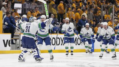 Associated Press - Elias Lindholm scored 1:02 into overtime as the Vancouver Canucks stunned Nashville 4-3 Sunday and grabbed a 3-1 lead putting the Predators on the brink of elimination in their