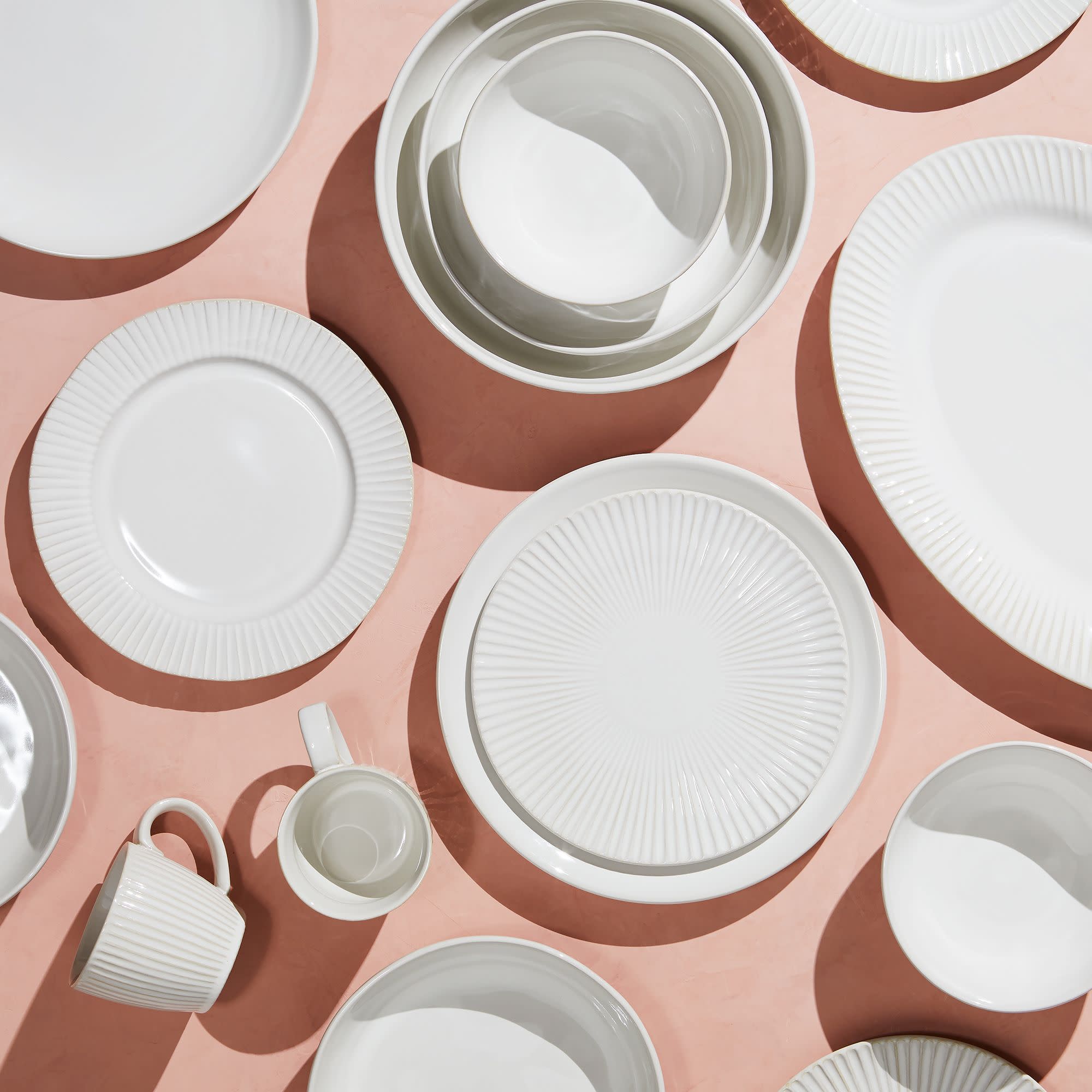 Avie 24 Or 12 Piece Dinner Service Set Kitchen Porcelain Plates Bowls Dishes New 
