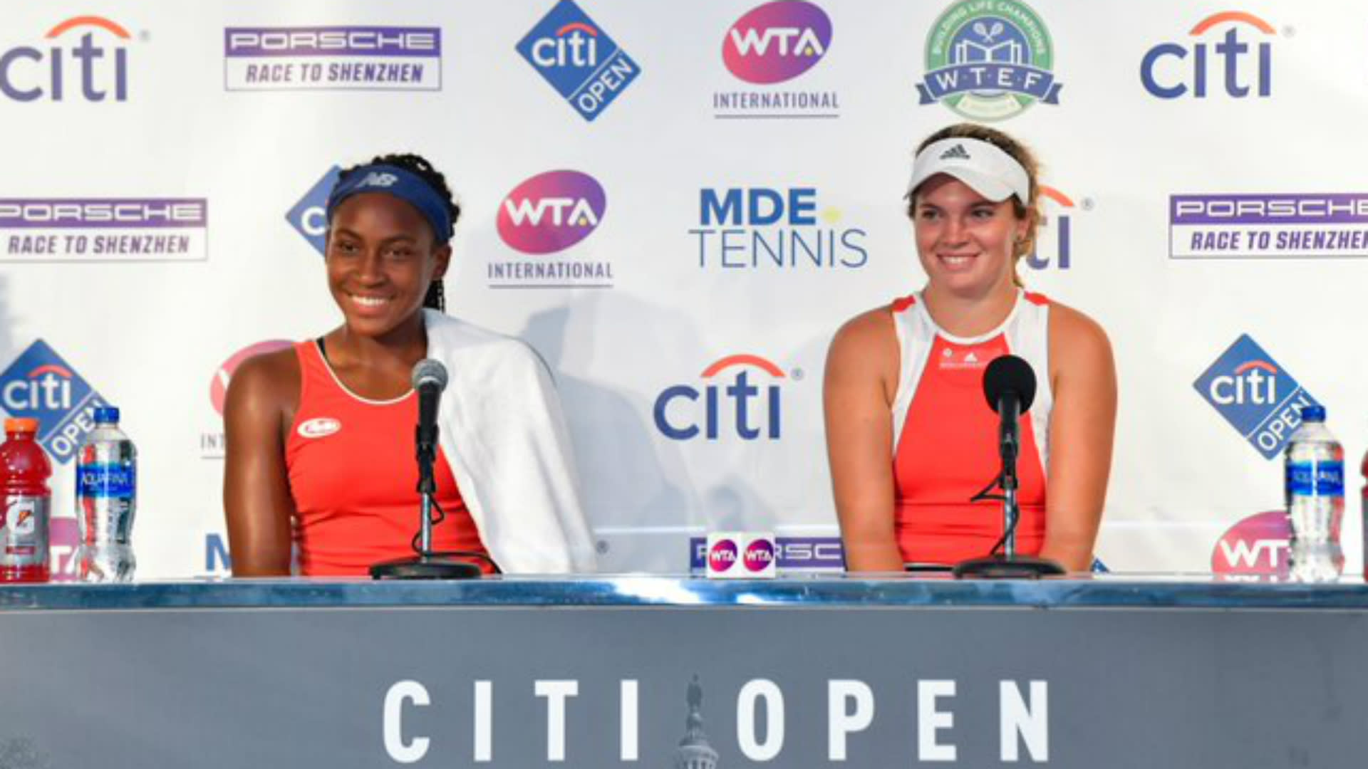 American teenage doubles team of Coco Gauff and Catherine McNally are in the Citi Open ...1920 x 1080