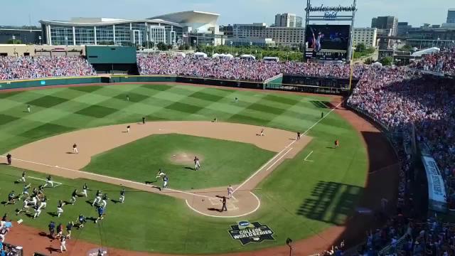 Ole Miss baseball celebrates College World Series national title dogpile