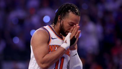 Getty Images - NEW YORK, NEW YORK - MAY 19: Jalen Brunson #11 of the New York Knicks walks across the court before Game Seven of the Eastern Conference Second Round Playoffs against the Indiana Pacers at Madison Square Garden on May 19, 2024 in New York City. NOTE TO USER: User expressly acknowledges and agrees that, by downloading and or using this photograph, User is consenting to the terms and conditions of the Getty Images License Agreement. (Photo by Elsa/Getty Images)