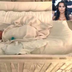 Kim Kardashian Is 'Aware' of Controversy Over Psalm's First Photo: 'It Was Staged,' Says Source