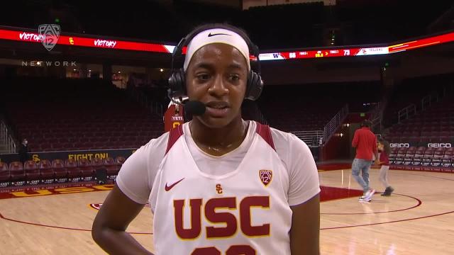 USC's Jordyn Jenkins celebrates 20th birthday with 24 points and win over Washington