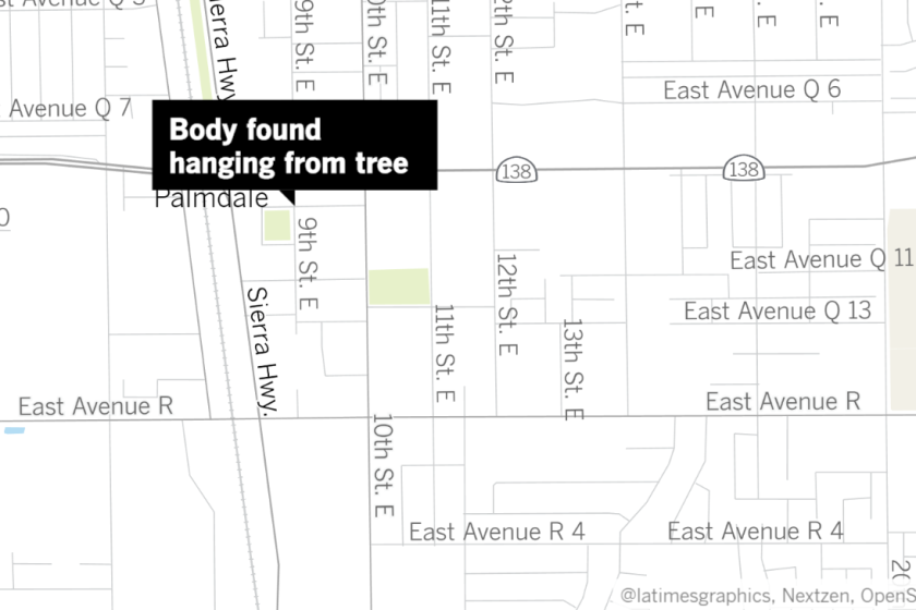 Protesters demand investigation after young Black man is found hanging from tree in Palmdale