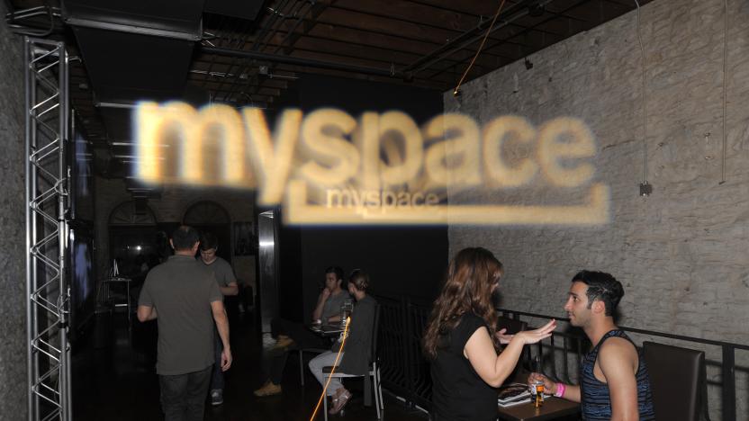 Patrons relax at the Myspace Lounge during South by Southwest  in Austin, Texas, on Friday night, March 16, 2012. (Jack Dempsey/AP Images for Myspace)