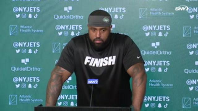 Duane Brown details journey back from rotator cuff surgery, hopes to be ready for training camp | Jets News Conference