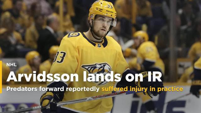 Predators place forward Viktor Arvidsson on injured reserve