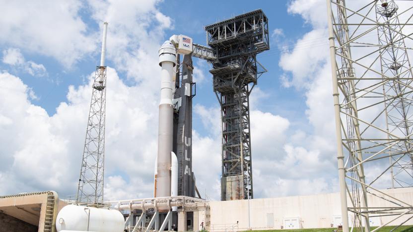 Boeing Starliner aboard ULA Atlas V rocket at Cape Canaveral