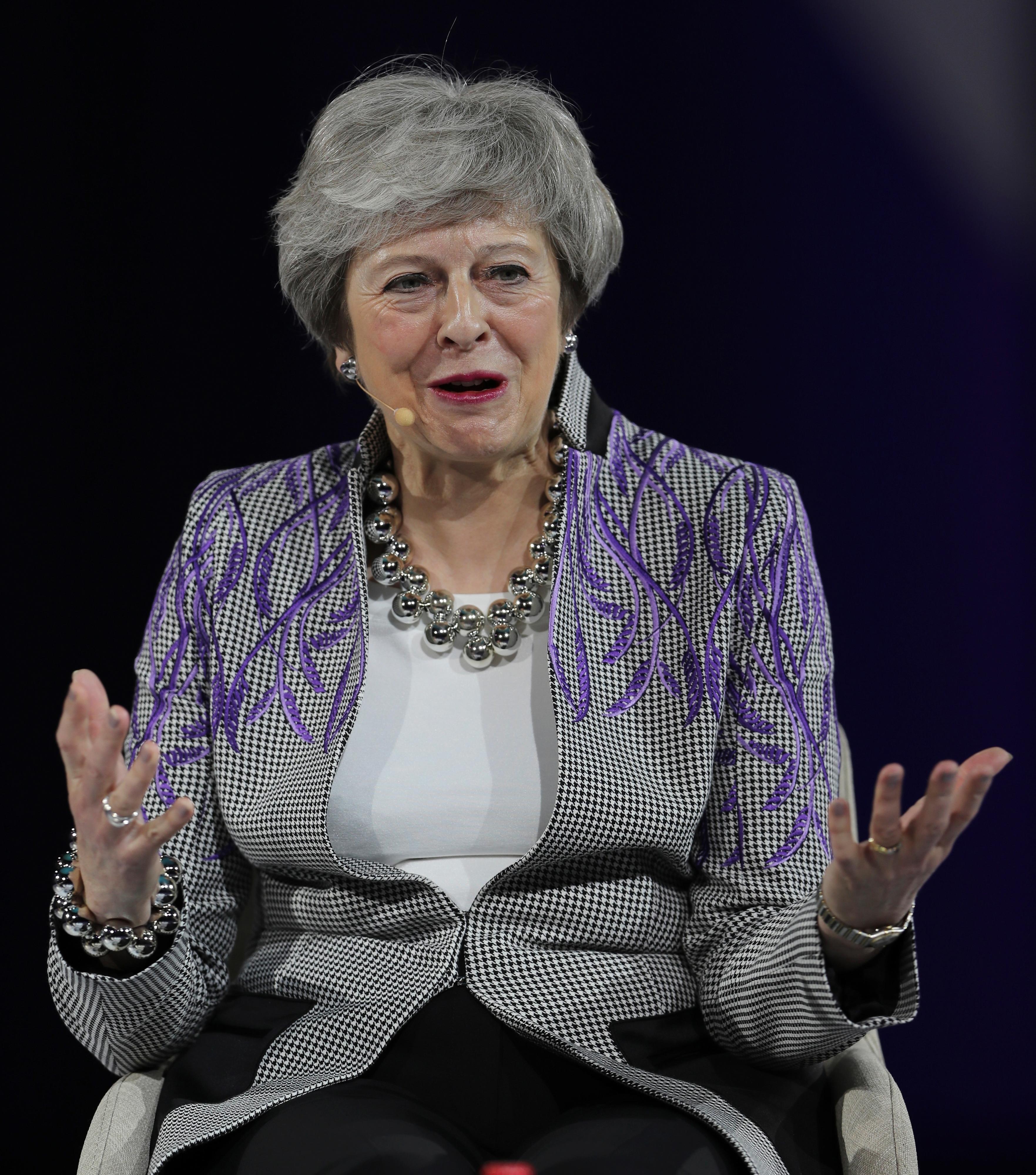 Women in politics Theresa May recounts 'sticky tape' moment