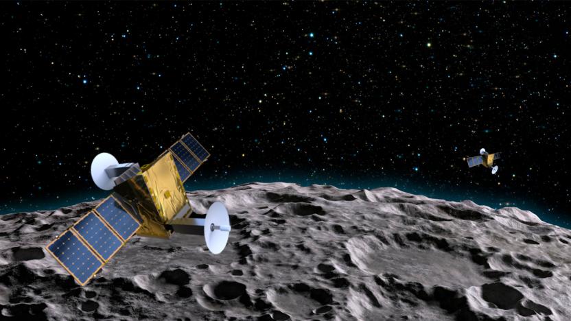 Parsec Moon-to-Earth communications satellite network