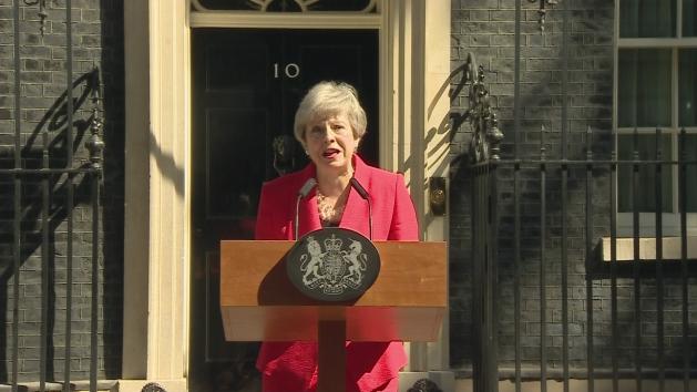 Tearful Theresa May announces resignation Theresa May's turbulent leadership of the Conservative Party will end on June 7, paving the way for a new prime minister to lead the Brexit process. A tearful Prime Minister concluded her speech saying: 'I will shortly leave the job that it has been the honour of my life to hold. 'The second female prime minister, but certainly not the last. I do so with no ill will, but with enormous and enduring gratitude to have had the opportunity to serve the country I love.'.