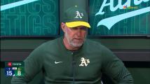 Kotsay provides update on Hernáiz's ankle injury following A's loss to Rangers