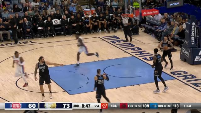 Killian Hayes with an assist vs the Memphis Grizzlies