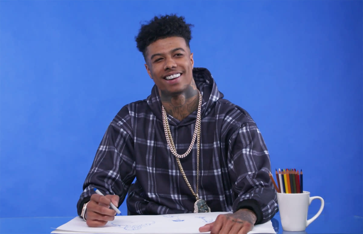 Blueface Illustrates His Biggest Songs Thotiana Next Big Thing And Bleed It - thotiana blue face roblox id