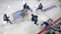 Connor Hellebuyck with a Goalie Save vs. Colorado Avalanche