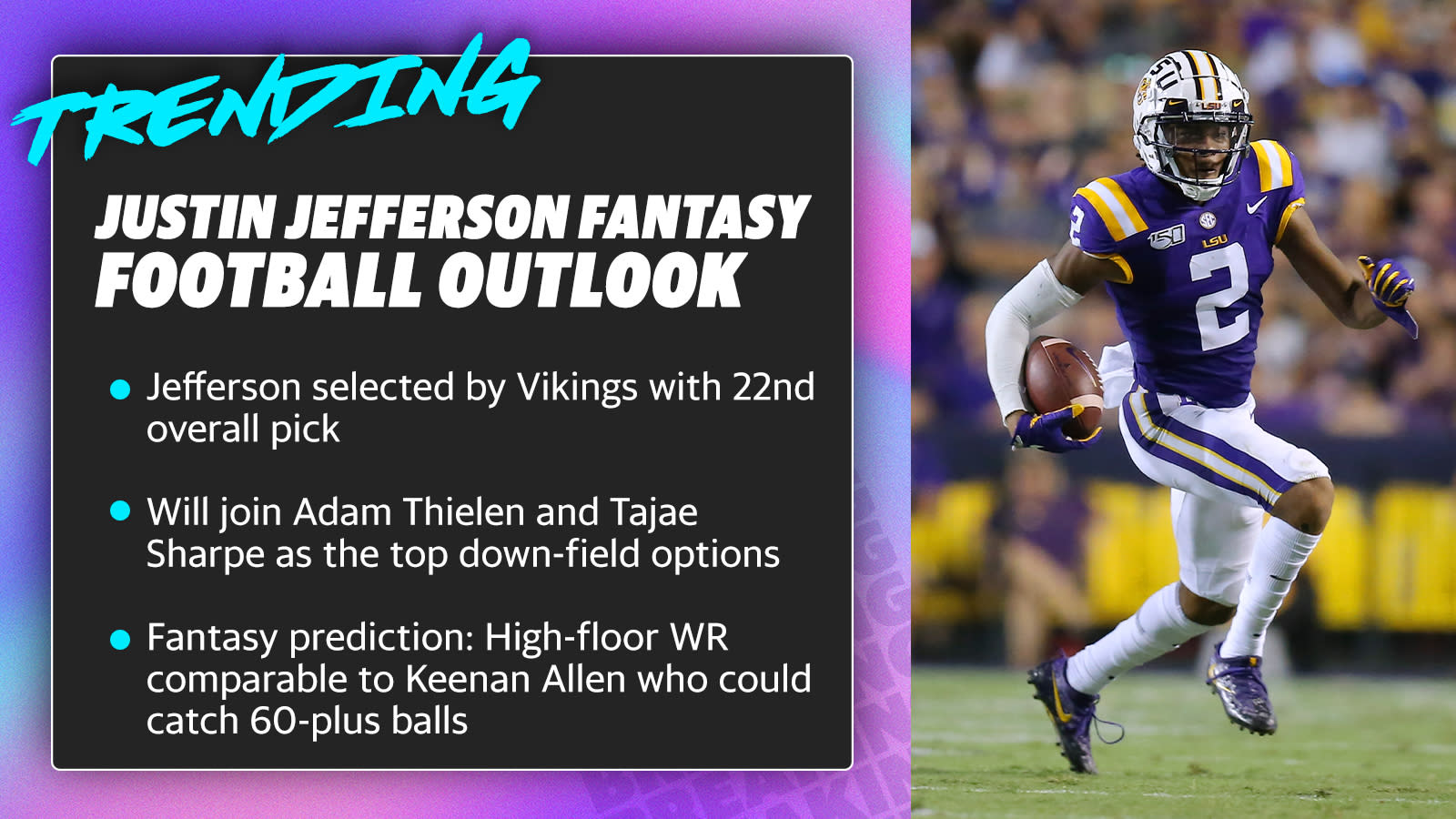 Should you select Justin Jefferson in fantasy drafts?