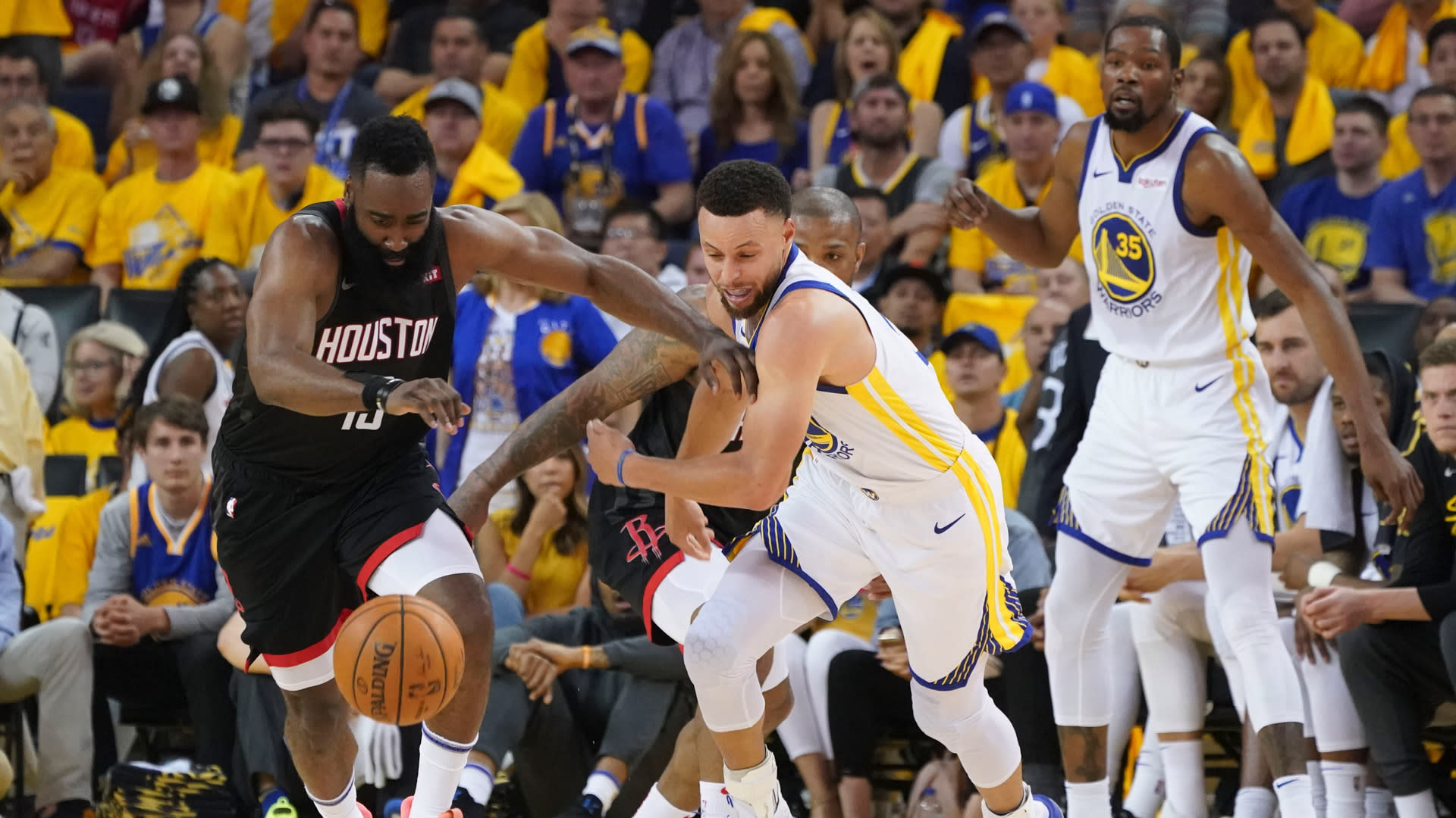No Warriors bigger help to James Harden's title quest than weight loss - Yahoo Sports