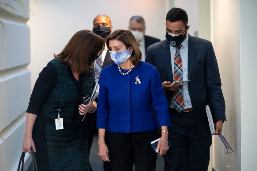 Pelosi reportedly had vulnerable House Democrats remind colleagues how terrible failure would be