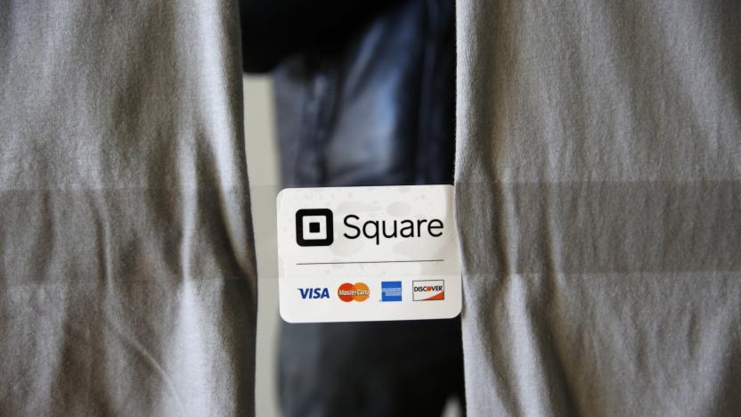 An advertisement for the Square Inc payment processor is seen outside a vendors site along the High Line in New York March 9, 2016. REUTERS/Shannon Stapleton