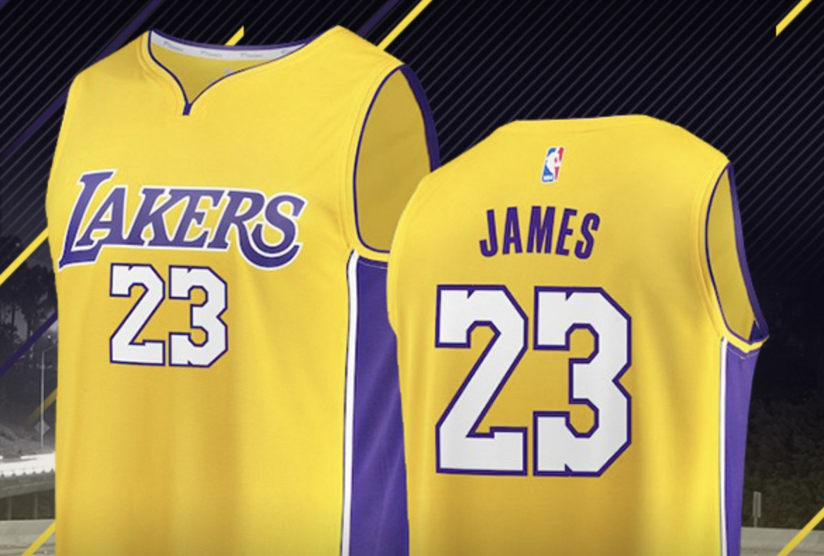 what is lebron james new jersey number
