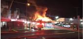 Firefighters work to contain an explosion and fire at a paint manufacturing plant in Columbus, Ohio. (Facebook)